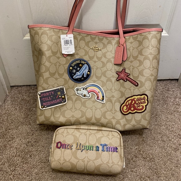 Coach Handbags - Coach xDisney Tote with makeup bag